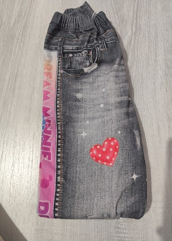 Pul Detaylı Renkli Baskılı Kız Çocuk Tayt - Görsel 5