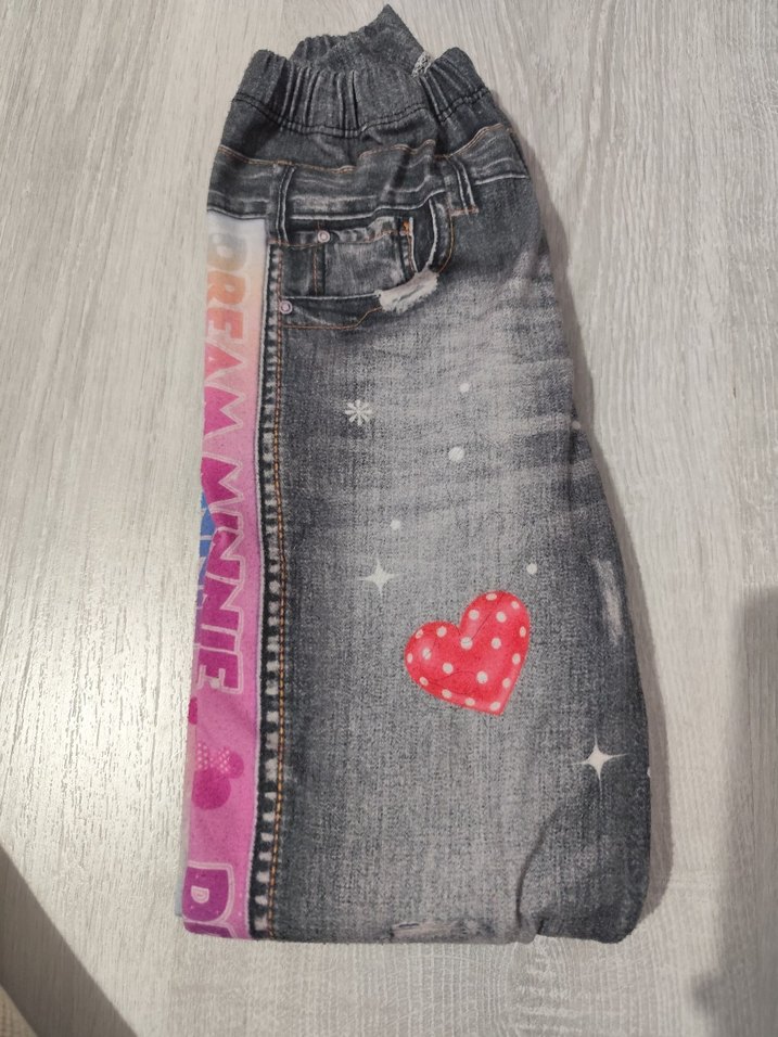 Pul Detaylı Renkli Baskılı Kız Çocuk Tayt - Görsel 5