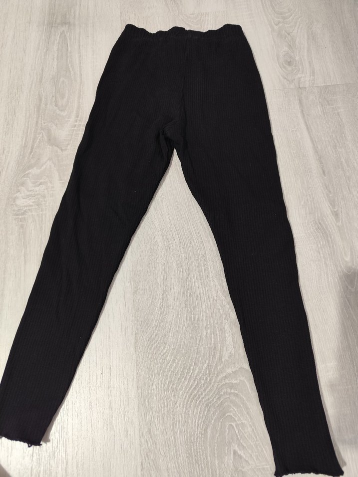 Kız Çocuk Beyaz Pamuklu Pilili Tayt - Görsel 2