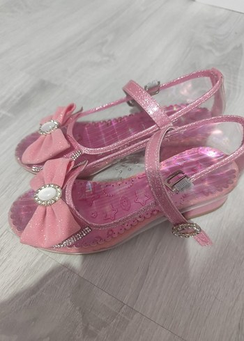 Kız Çocuk Pembe Fiyonklu Babet - Görsel 2