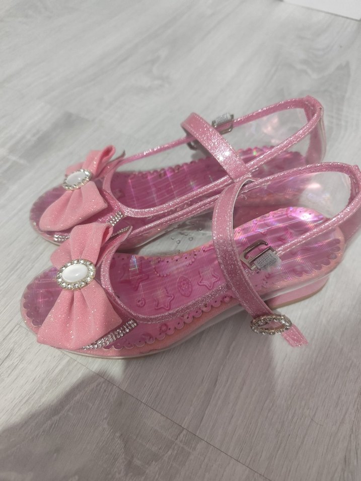 Kız Çocuk Pembe Fiyonklu Babet - Görsel 2