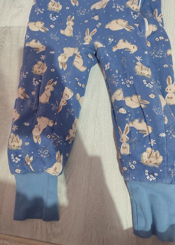 Mavi Tavşan Desenli Çocuk Uyku Tulumu - Görsel 4