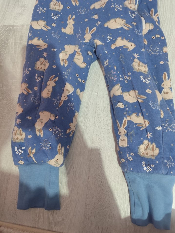 Mavi Tavşan Desenli Çocuk Uyku Tulumu - Görsel 4