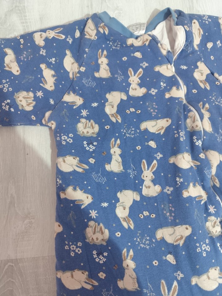 Mavi Tavşan Desenli Çocuk Uyku Tulumu - Görsel 2