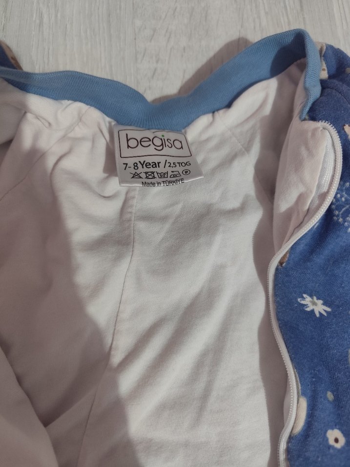 Mavi Tavşan Desenli Çocuk Uyku Tulumu - Görsel 5