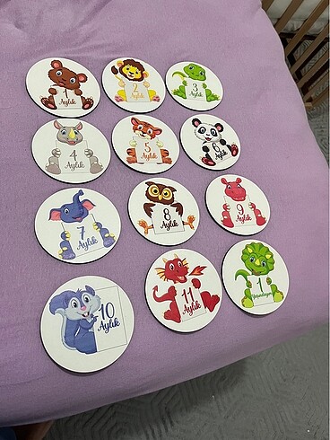 Aylık bebek kartları - Görsel 3