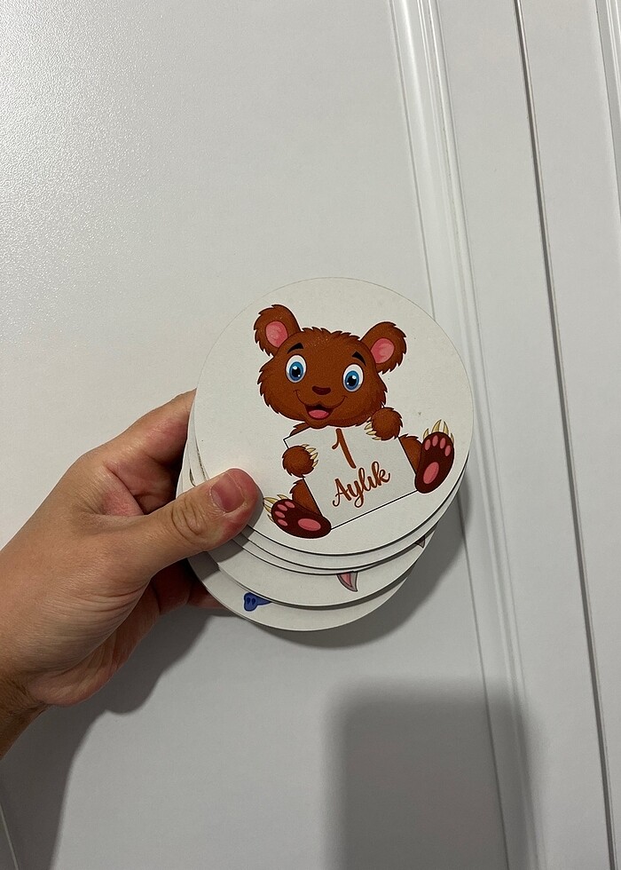 Aylık bebek kartları - Görsel 2