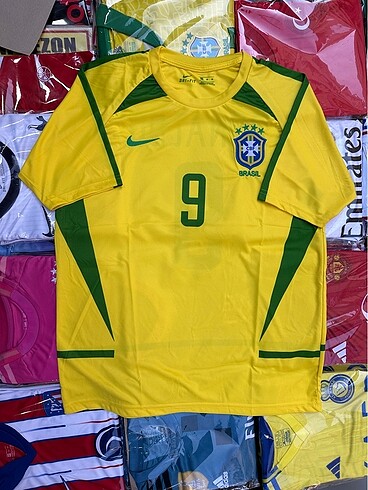 2002 Ronaldo Brasilia milli takım retro forması