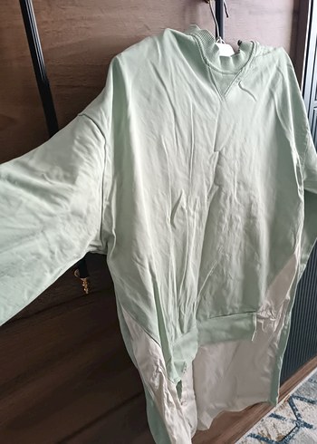 Kadın Uzun Kollu Salaş Keten Sweatshirt