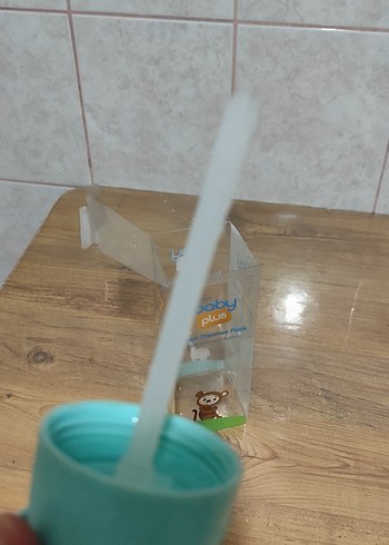 Turkuaz Renkli Çocuk Termos Şişesi - Görsel 3