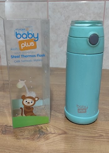 Turkuaz Renkli Çocuk Termos Şişesi - Görsel 2