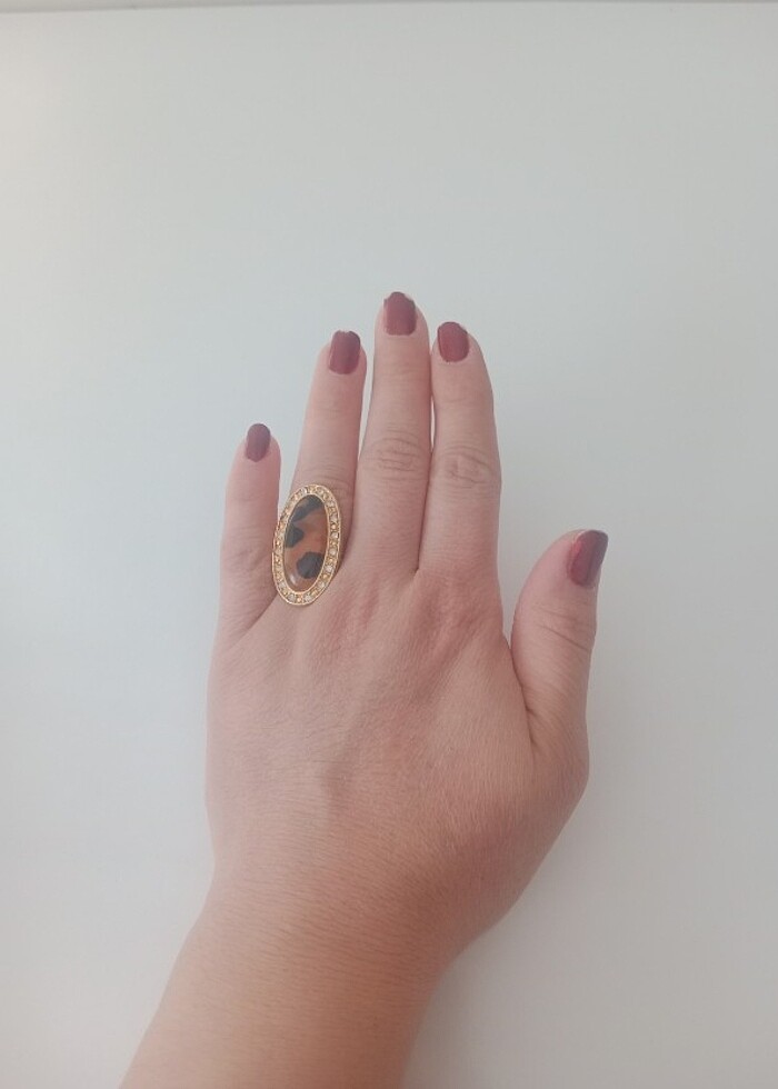 Leopar Ayarlanabilir Yüzük - Görsel 3