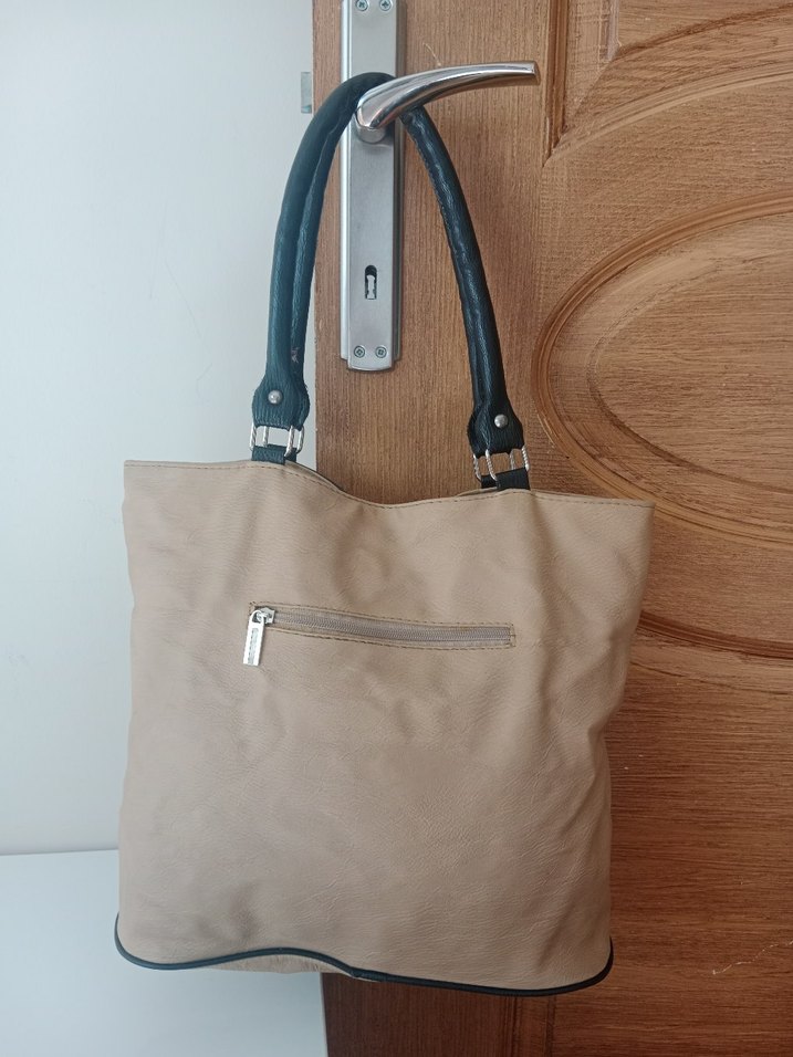 Tokalı Çok Renkli Deri Kadın Çanta - Görsel 2