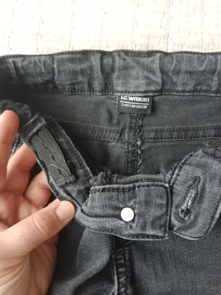 Gri Erkek Çocuk Denim Pantolon - Görsel 4