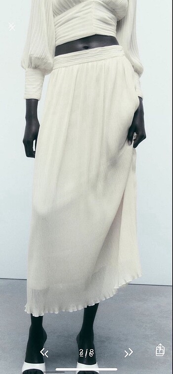 Zara Zara L beden drape etek