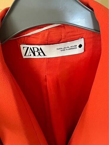 xl Beden turuncu Renk Zara blazer