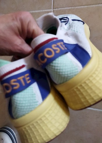 #lacoste#Renkli Mavi Bağcıklı  Spor Ayakkabı - Görsel 3