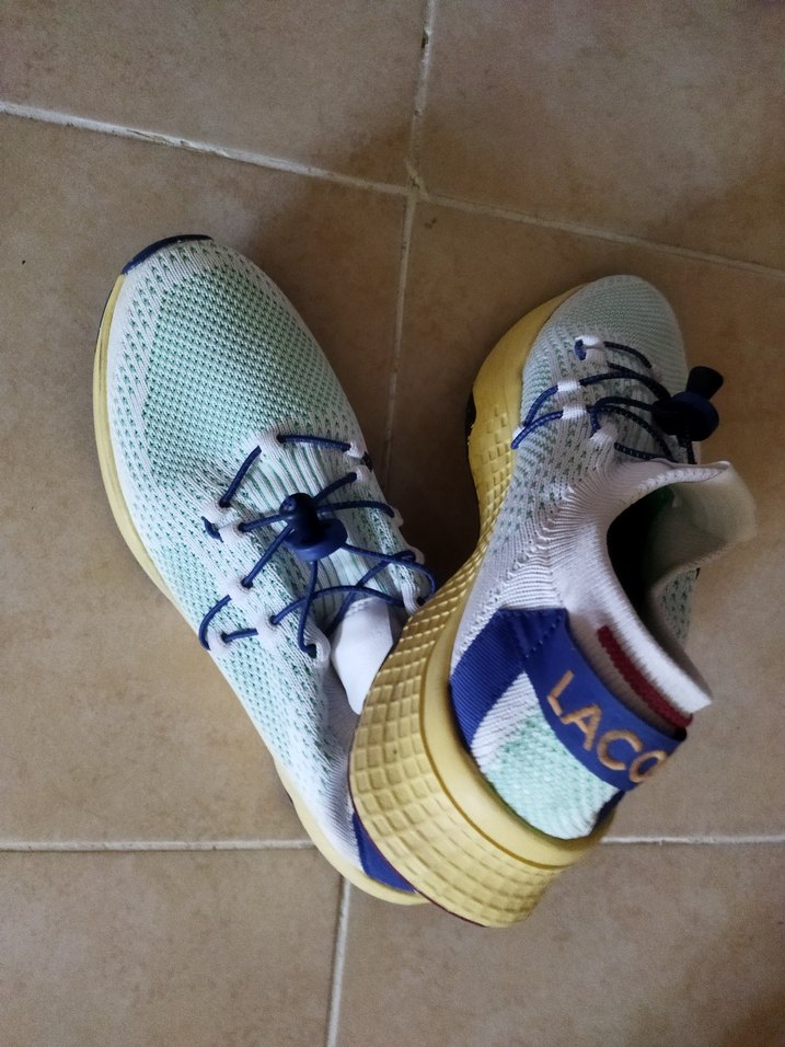 #lacoste#Renkli Mavi Bağcıklı  Spor Ayakkabı - Görsel 4
