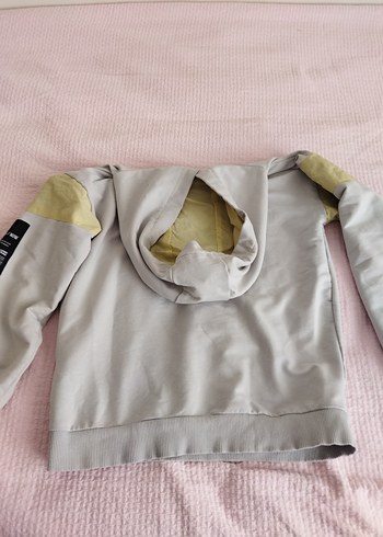 Erkek Çocuk Gri Kapüşonlu Sweatshirt - Görsel 2