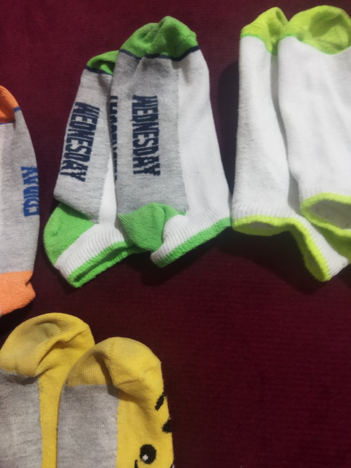 Çocuklar için Renkli Desenli Çorap Seti - Görsel 4