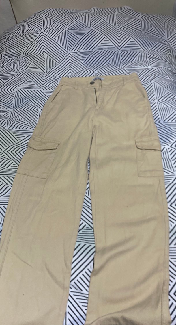 Bej Kadın kot Pantolon - Görsel 2