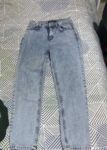 Kadın Gri Mavi Tie-Dye Denim Jean - Görsel 2