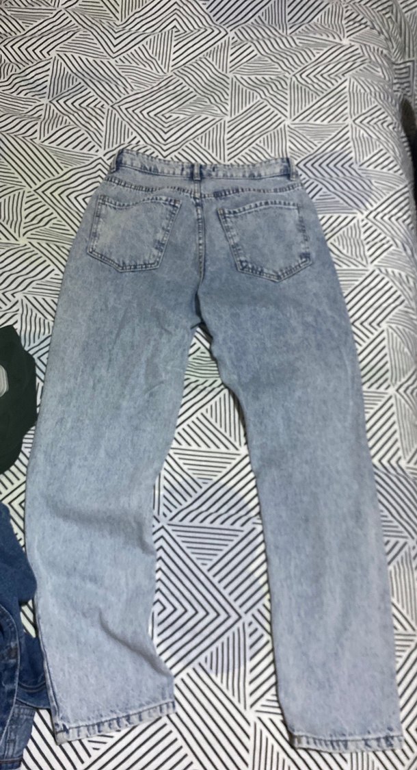 Kadın Gri Mavi Tie-Dye Denim Jean - Görsel 3