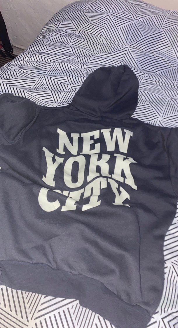 Gri Baskılı Kadın Sweatshirt - Görsel 2