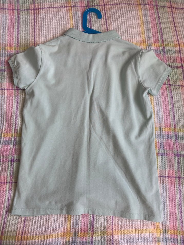 Açık Mavi Çiçekli Çocuk Polo Tişörtü — görsel 2/4