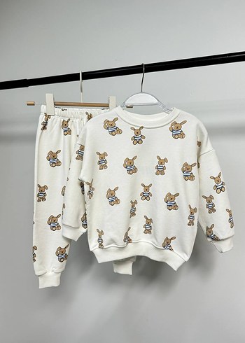 ZARA BABY TAVŞAN BASKILI TAKIM. %100 Pamuk