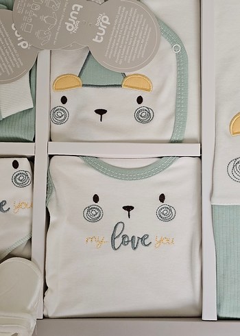 Hastane  Çıkışı 10'lu Şapkalı Lüx Set. %100 Organik Pamuk - Görsel 5