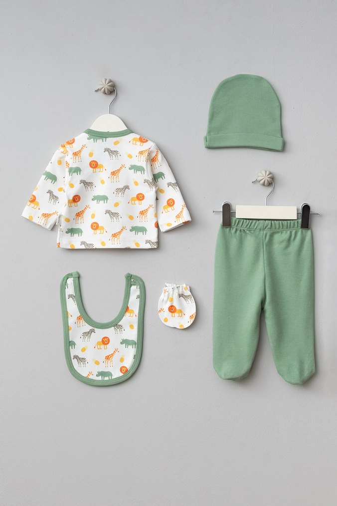 YENİDOĞAN HASTANE ÇIKIŞLI 5'Lİ ZIBIN SET - Görsel 5