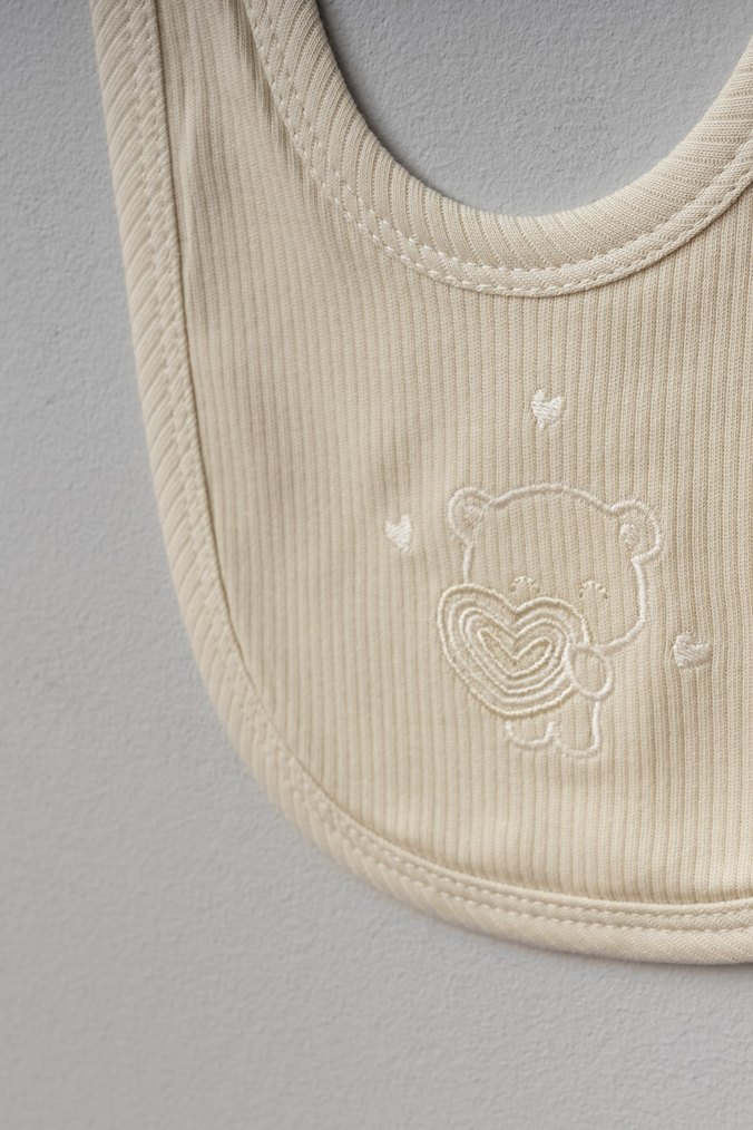 Yenidoğon Ayıcık Desenli 5'li Zıbın Seti - Görsel 2