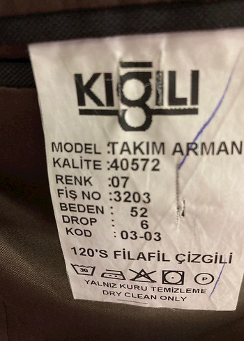 Diğer Klasik Kesim Kahverengi Erkek Takım Elbise Ceketi