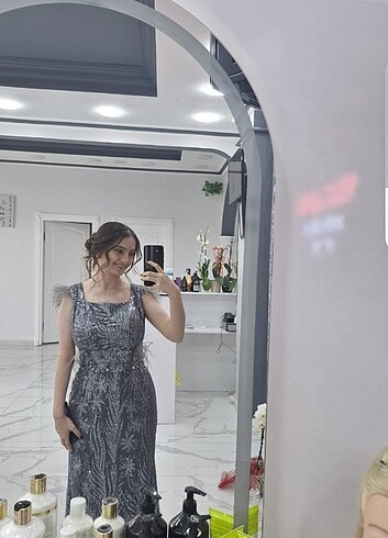 s Beden gri Renk Abiye
