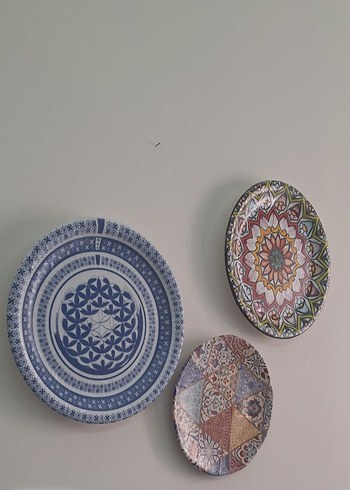 3'lü Dekoratif Duvar Tabağı - Görsel 2