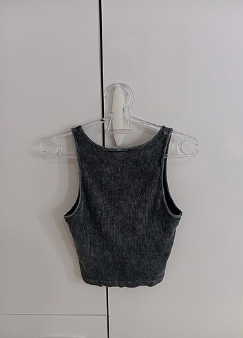 Bershka Gri eskitmeli crop