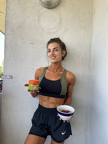 m Beden haki Renk Spor bra