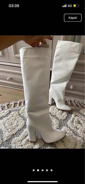 Pelinin Ayakkabıları Beyaz çizme yeni ve etiketli Pelinin ayakkabıları