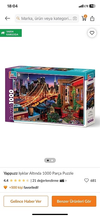 1000 parça puzzle