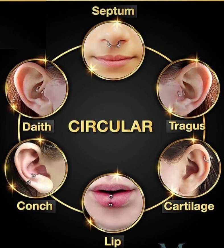 CERRAHİ ÇELİK TOP UÇLU YARIM HALKA PİERCİNG - Görsel 4