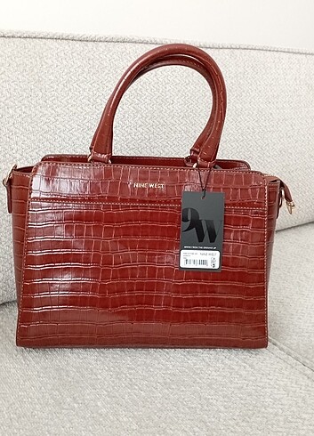 Nine West Taba Krokodil Çanta