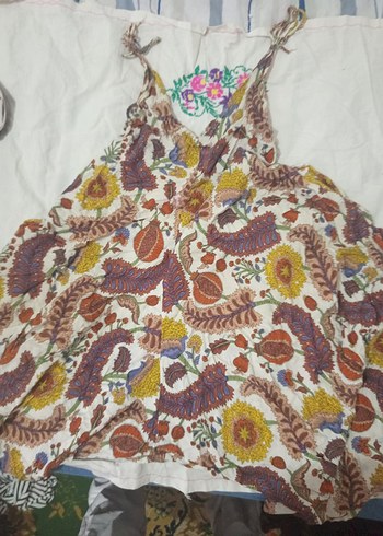 Nakışlı, V Yakalı, Salaş Bohem tulum - Görsel 2