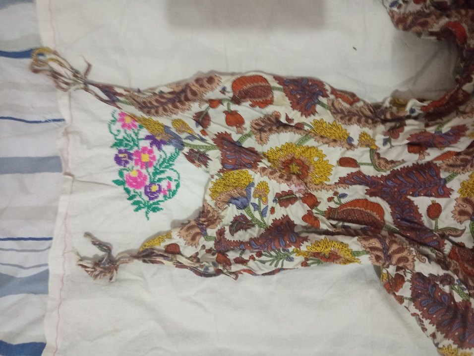 Nakışlı, V Yakalı, Salaş Bohem tulum - Görsel 3