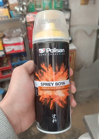 Polisan Sprey Boya Akrilik krom sarı 400 ml - Görsel 2