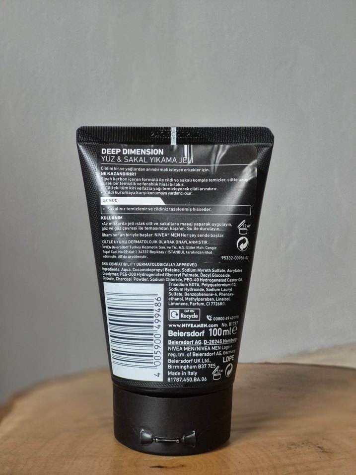 Nivea Men Deep Dimension Yüz & Sakal Yıkama Jeli - Görsel 2