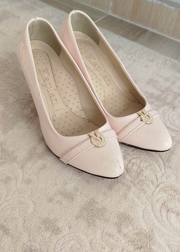 pudra tokalı Stiletto Topuklu Kadın Ayakkabı - Görsel 4