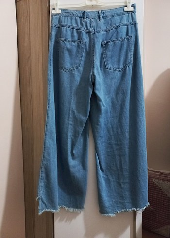 LC Waikiki Mavi Midi Boy Bol Kesim Denim Kadın Pantolon