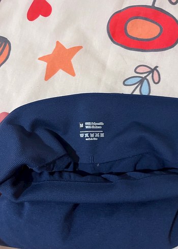 Mavi Elastik Mini Hamile Şortu - Görsel 5