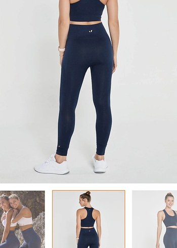 Kadın Lacivert Spor Tayt - Görsel 2